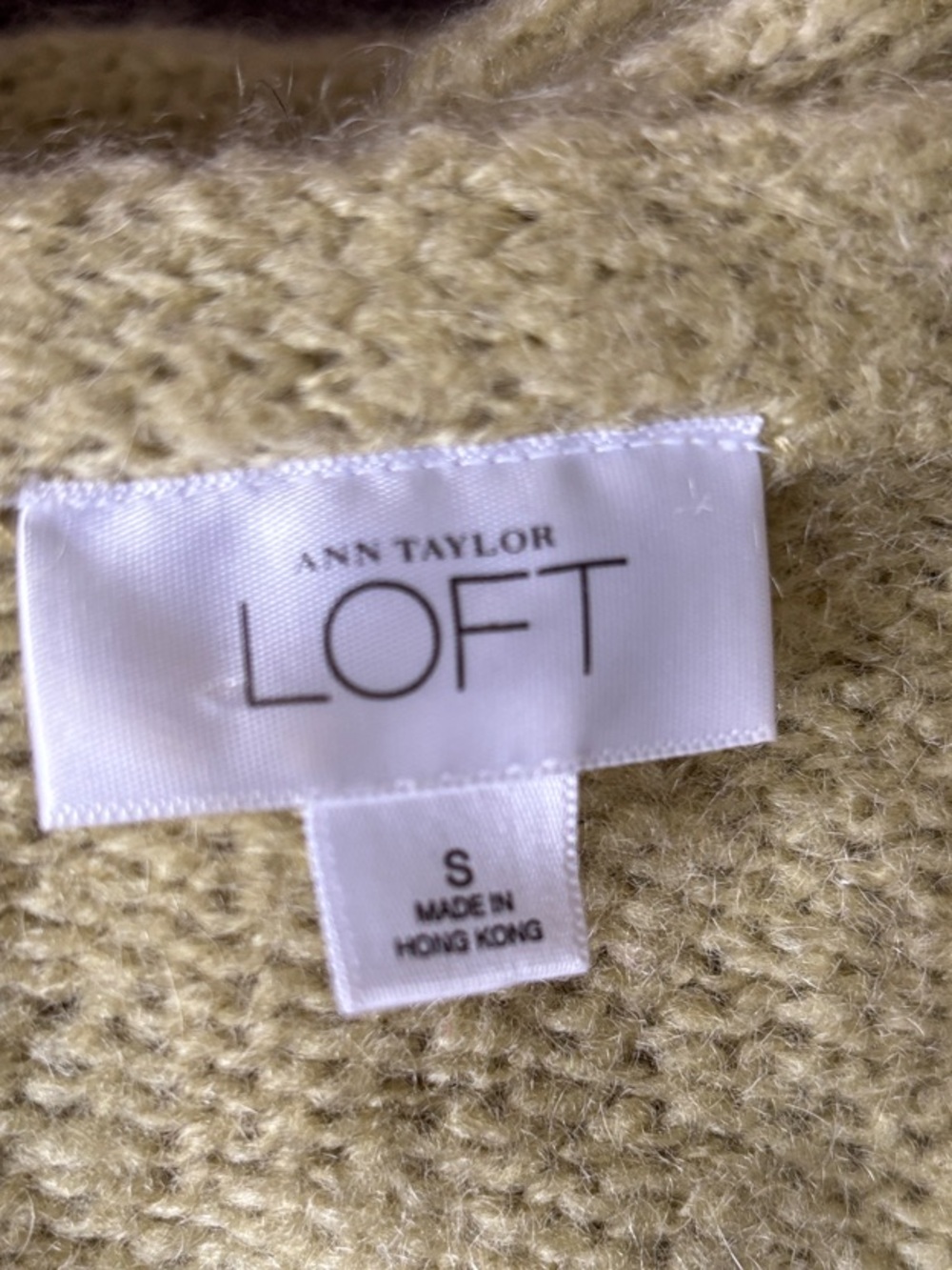 LOFT Women's Celery Green cardigan Sweater